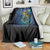 Bass Fish Christmas Throw Blanket Starry Night Fishing Van Gogh - Wonder Print Shop