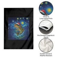 Bass Fish Christmas Garden Flag Starry Night Fishing Van Gogh - Wonder Print Shop