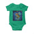 Bass Fish Christmas Baby Onesie Starry Night Fishing Van Gogh - Wonder Print Shop