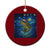 Bass Fish Xmas Ceramic Ornament Starry Night Fishing Van Gogh - Wonder Print Shop