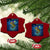 Bass Fish Xmas Ceramic Ornament Starry Night Fishing Van Gogh - Wonder Print Shop