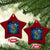 Bass Fish Xmas Ceramic Ornament Starry Night Fishing Van Gogh - Wonder Print Shop