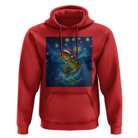 Bass Fish Christmas Hoodie Starry Night Fishing Van Gogh - Wonder Print Shop