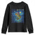 Bass Fish Christmas Youth Sweatshirt Starry Night Fishing Van Gogh - Wonder Print Shop