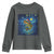 Bass Fish Christmas Youth Sweatshirt Starry Night Fishing Van Gogh - Wonder Print Shop