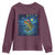Bass Fish Christmas Youth Sweatshirt Starry Night Fishing Van Gogh - Wonder Print Shop