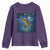 Bass Fish Christmas Youth Sweatshirt Starry Night Fishing Van Gogh - Wonder Print Shop