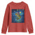 Bass Fish Christmas Youth Sweatshirt Starry Night Fishing Van Gogh - Wonder Print Shop