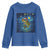 Bass Fish Christmas Youth Sweatshirt Starry Night Fishing Van Gogh - Wonder Print Shop