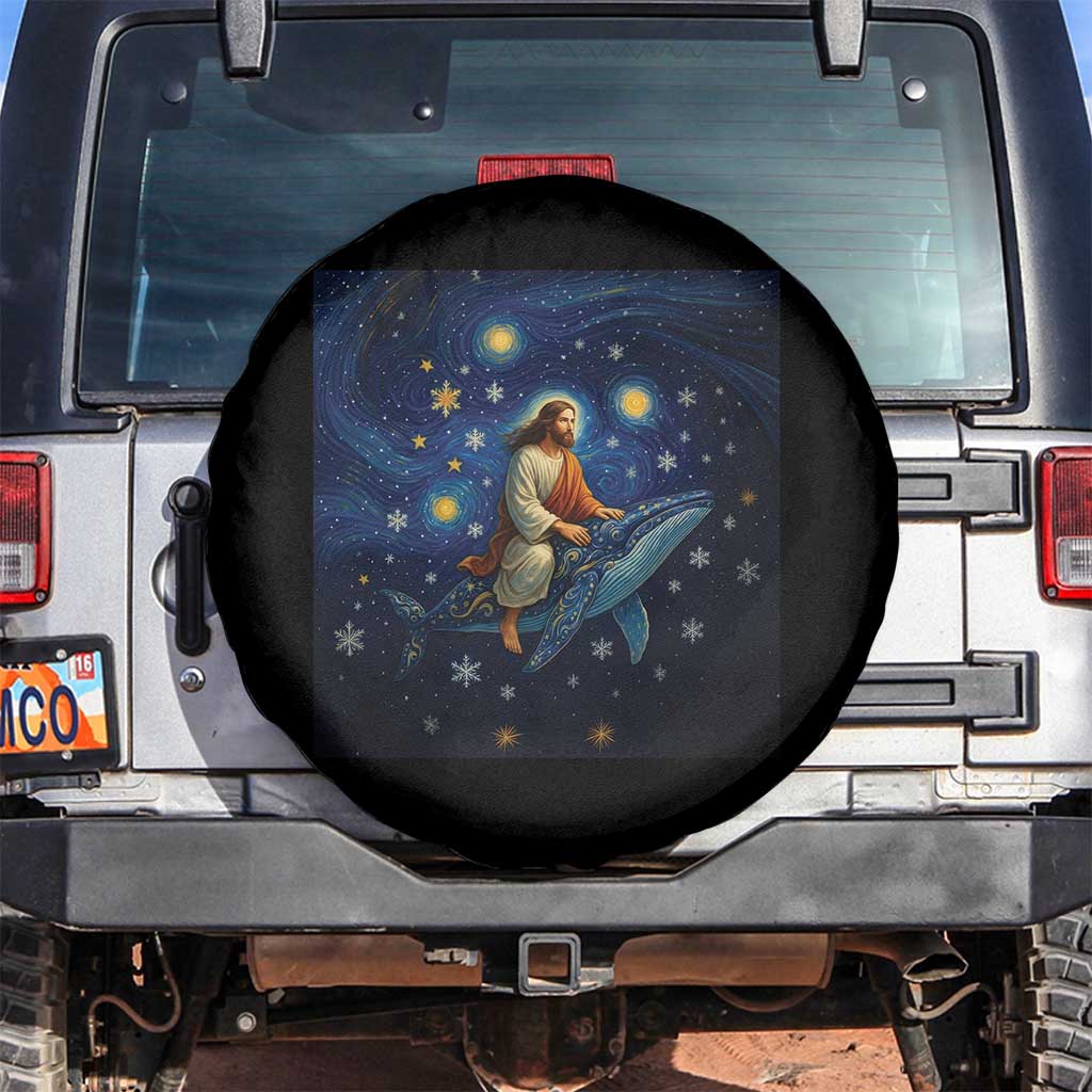 Jesus Christian Spare Tire Cover Stary Night Van Gogh Christmas - Wonder Print Shop