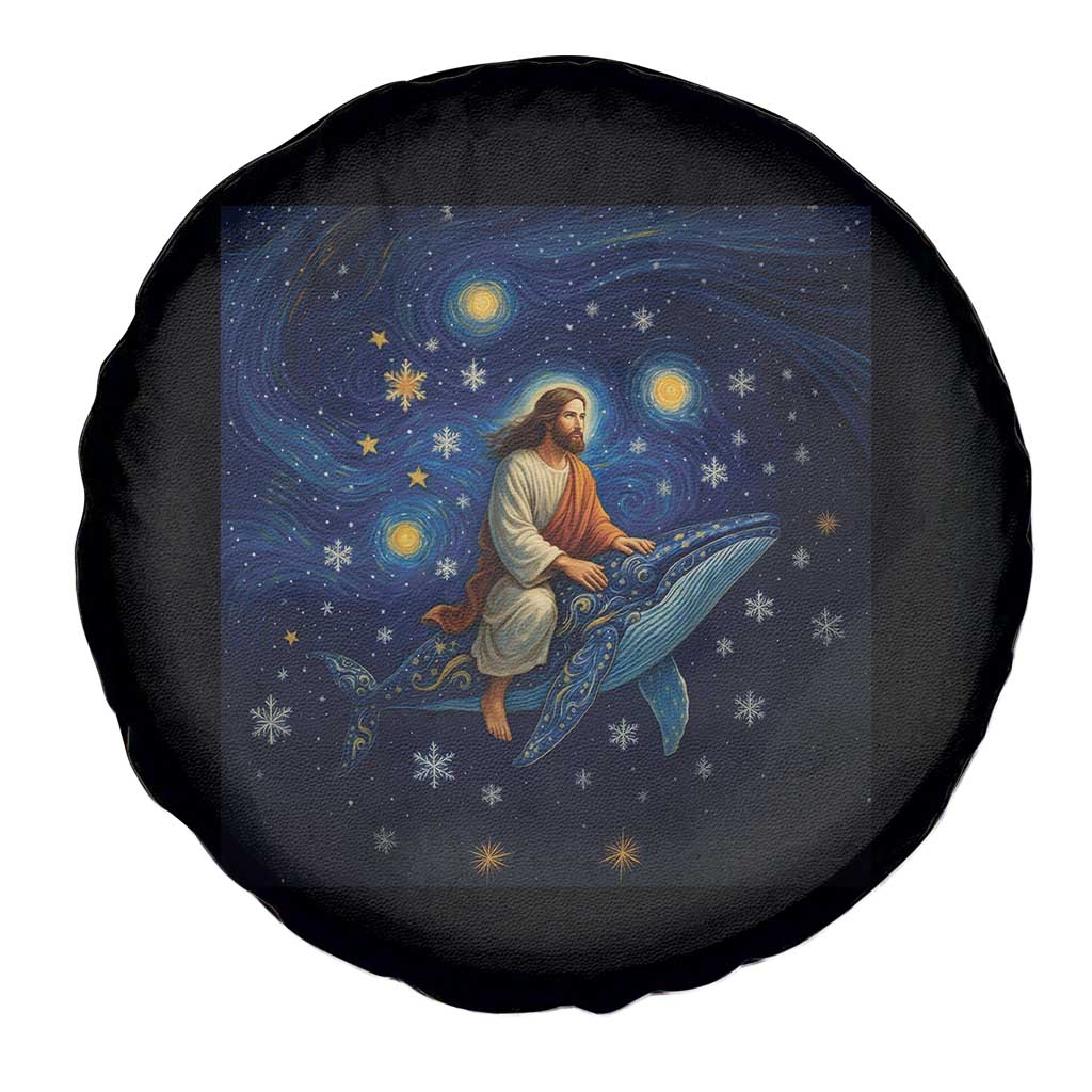 Jesus Christian Spare Tire Cover Stary Night Van Gogh Christmas - Wonder Print Shop