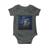 Jesus Christian Baby Onesie Stary Night Van Gogh Christmas - Wonder Print Shop