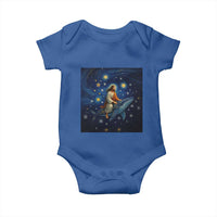 Jesus Christian Baby Onesie Stary Night Van Gogh Christmas - Wonder Print Shop