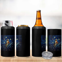 Jesus Christian 4 in 1 Can Cooler Tumbler Stary Night Van Gogh Christmas - Wonder Print Shop