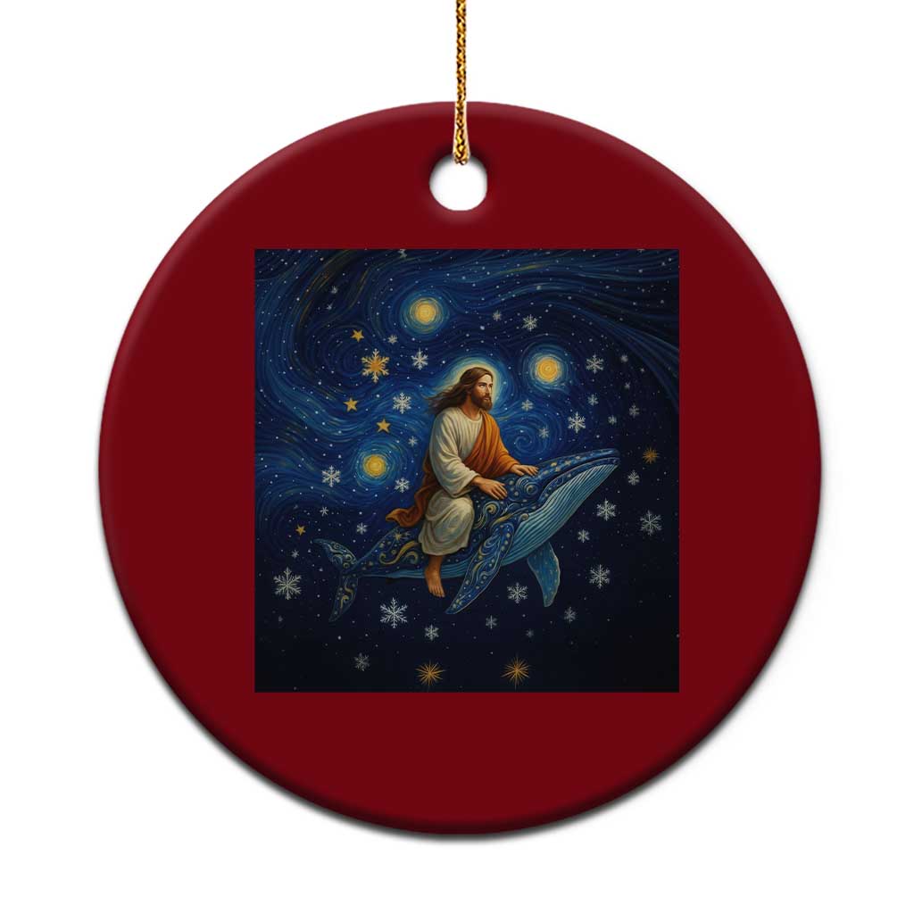 Jesus Christian Ceramic Ornament Stary Night Van Gogh Xmas - Wonder Print Shop