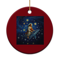 Jesus Christian Ceramic Ornament Stary Night Van Gogh Xmas - Wonder Print Shop