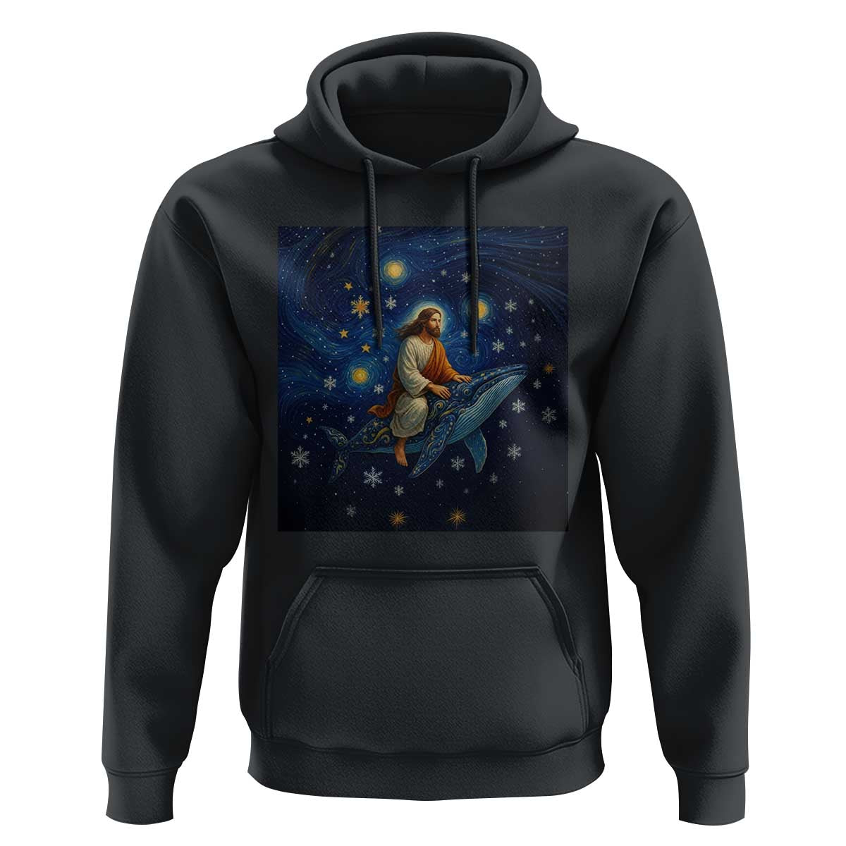 Jesus Christian Hoodie Stary Night Van Gogh Christmas - Wonder Print Shop