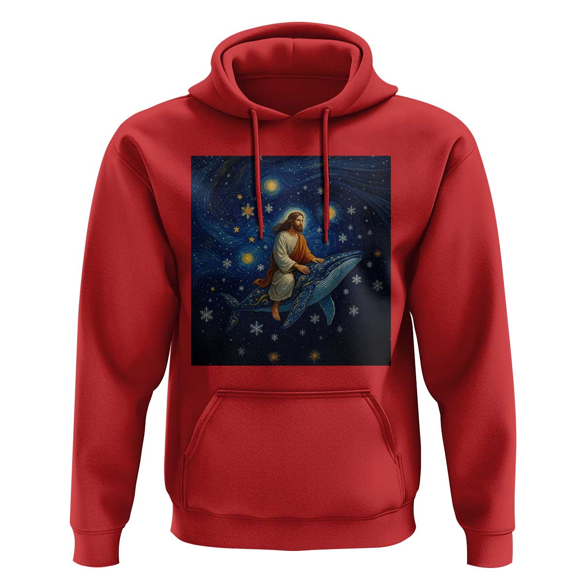 Jesus Christian Hoodie Stary Night Van Gogh Christmas - Wonder Print Shop