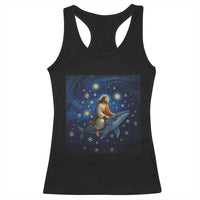Jesus Christian Racerback Tank Top Stary Night Van Gogh Christmas - Wonder Print Shop