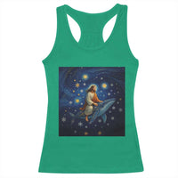 Jesus Christian Racerback Tank Top Stary Night Van Gogh Christmas - Wonder Print Shop