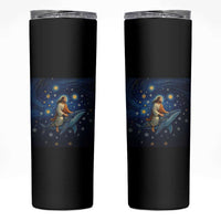Jesus Christian Skinny Tumbler Stary Night Van Gogh Christmas - Wonder Print Shop