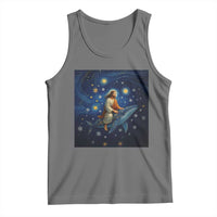 Jesus Christian Tank Top Stary Night Van Gogh Christmas - Wonder Print Shop