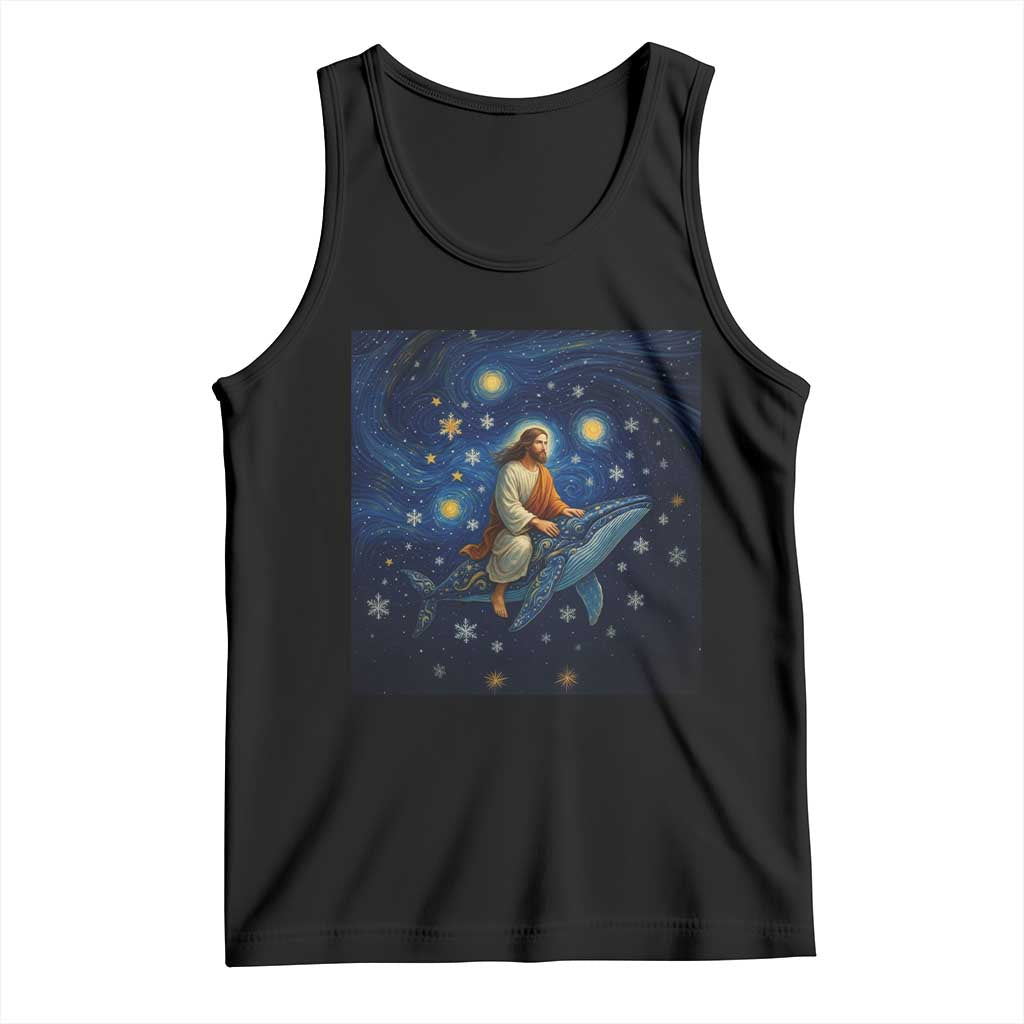 Jesus Christian Tank Top Stary Night Van Gogh Christmas - Wonder Print Shop