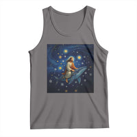 Jesus Christian Tank Top Stary Night Van Gogh Christmas - Wonder Print Shop