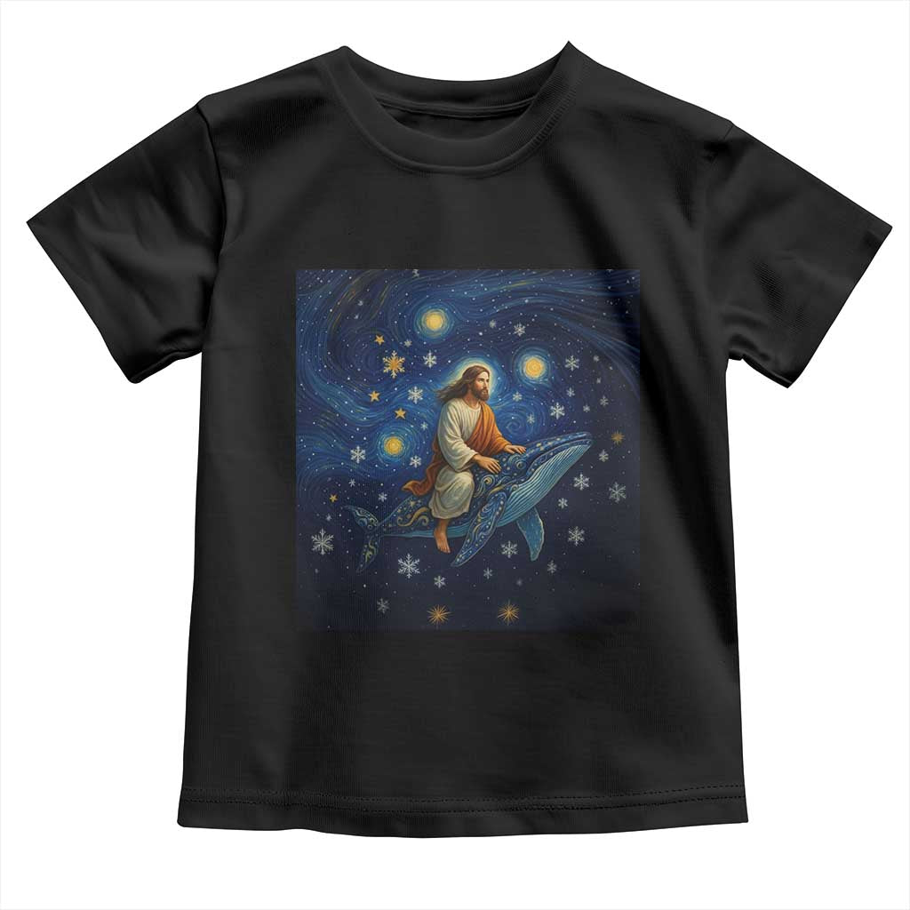 Jesus Christian Toddler T Shirt Stary Night Van Gogh Christmas - Wonder Print Shop