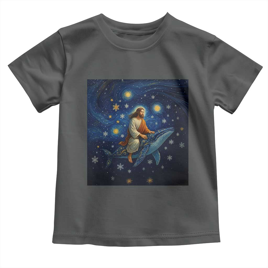 Jesus Christian Toddler T Shirt Stary Night Van Gogh Christmas - Wonder Print Shop