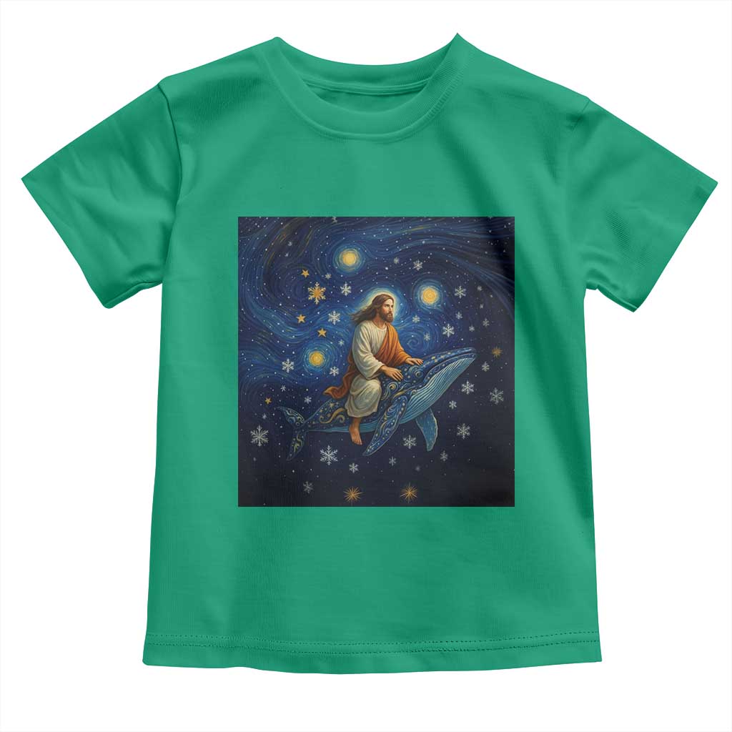 Jesus Christian Toddler T Shirt Stary Night Van Gogh Christmas - Wonder Print Shop