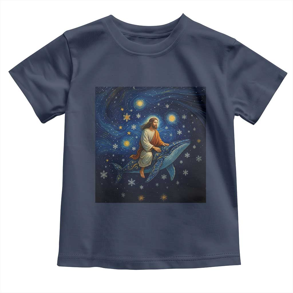 Jesus Christian Toddler T Shirt Stary Night Van Gogh Christmas - Wonder Print Shop
