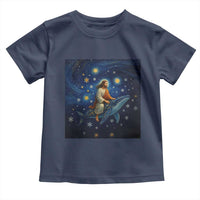 Jesus Christian Toddler T Shirt Stary Night Van Gogh Christmas - Wonder Print Shop