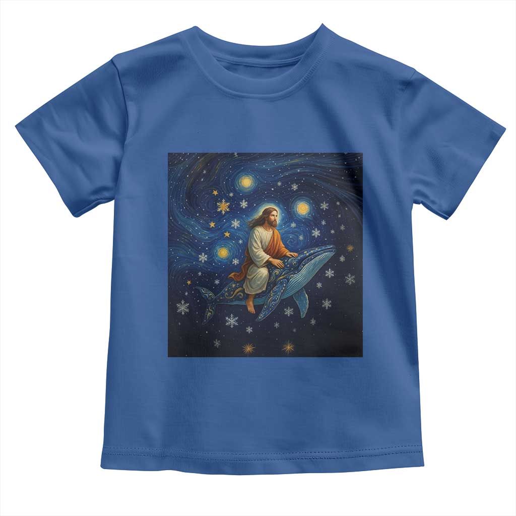 Jesus Christian Toddler T Shirt Stary Night Van Gogh Christmas - Wonder Print Shop