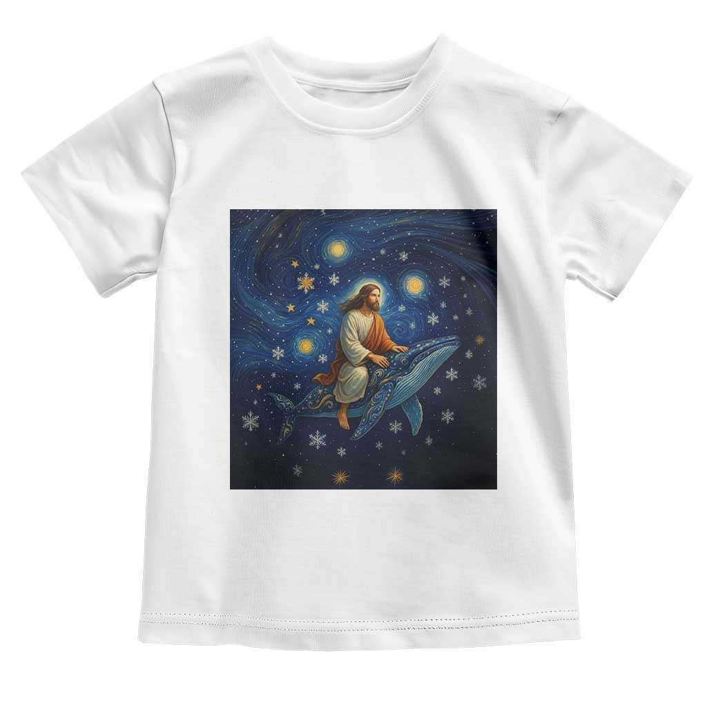 Jesus Christian Toddler T Shirt Stary Night Van Gogh Christmas - Wonder Print Shop