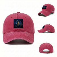 Jesus Christian Washed Cotton Baseball Cap Stary Night Van Gogh Christmas