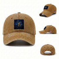 Jesus Christian Washed Cotton Baseball Cap Stary Night Van Gogh Christmas