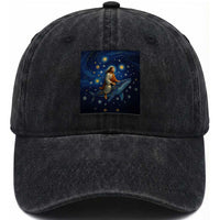 Jesus Christian Washed Cotton Baseball Cap Stary Night Van Gogh Christmas