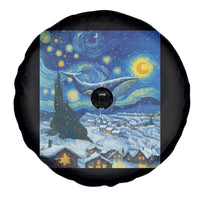 Whale Christmas Spare Tire Cover Stary Night Van Gogh Christmas - Wonder Print Shop