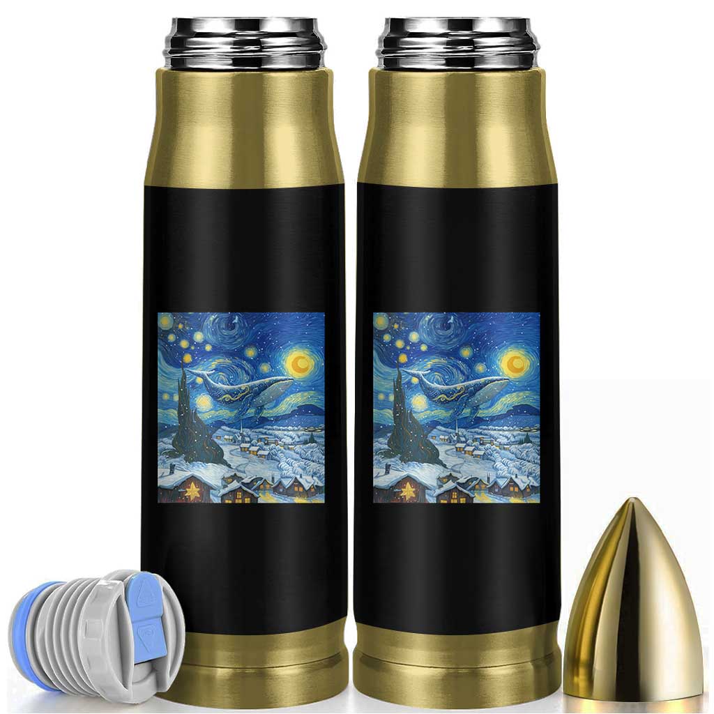 Whale Christmas Bullet Tumbler Stary Night Van Gogh Christmas - Wonder Print Shop