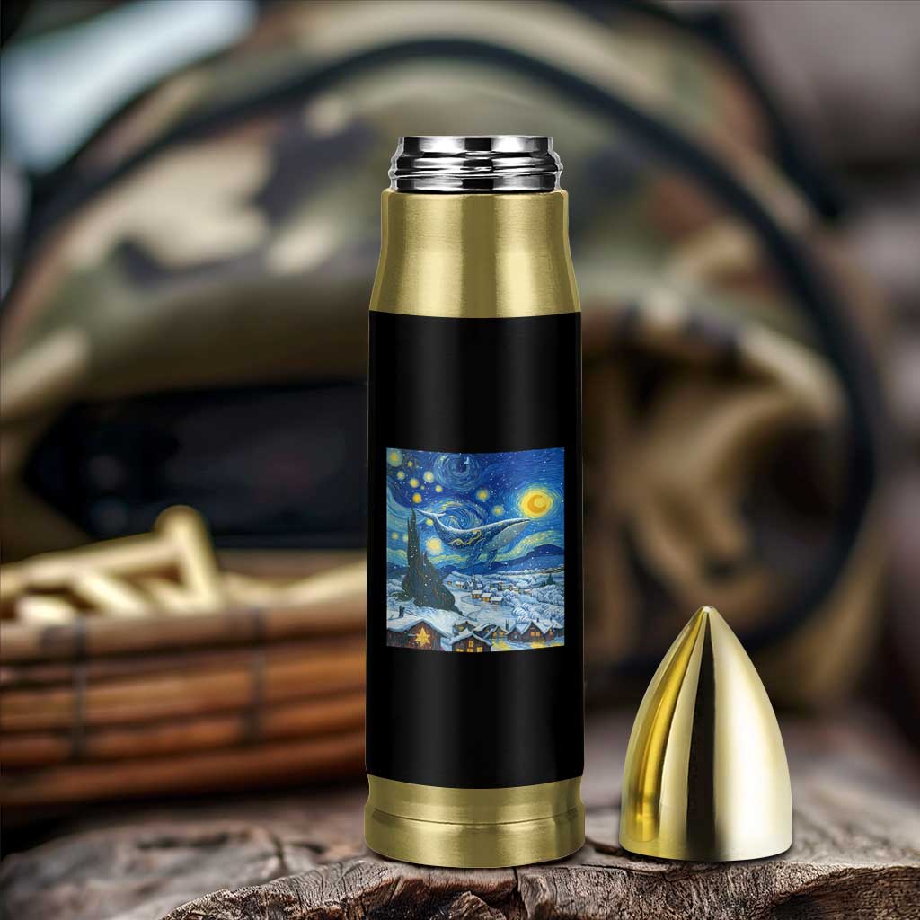 Whale Christmas Bullet Tumbler Stary Night Van Gogh Christmas - Wonder Print Shop