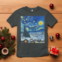 Whale Christmas T Shirt Stary Night Van Gogh Christmas - Wonder Print Shop
