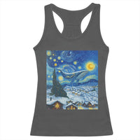 Whale Christmas Racerback Tank Top Stary Night Van Gogh Christmas - Wonder Print Shop