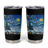 Whale Christmas Tumbler Cup Stary Night Van Gogh Christmas - Wonder Print Shop