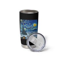 Whale Christmas Tumbler Cup Stary Night Van Gogh Christmas - Wonder Print Shop