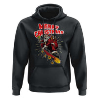 Santa Skateboarding Christmas Hoodie Funny Skater Xmas - Wonder Print Shop