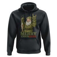 Funny Santa Camo Fishing Hoodie Merry Chrisbass - Wonder Print Shop