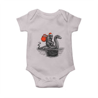 Funny Bigfoot Christmas Baby Onesie Sasquatch Loch Ness Cryptid Xmas - Wonder Print Shop