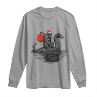 Funny Bigfoot Christmas Long Sleeve Shirt Sasquatch Loch Ness Cryptid Xmas - Wonder Print Shop