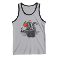 Funny Bigfoot Christmas Tank Top Sasquatch Loch Ness Cryptid Xmas - Wonder Print Shop